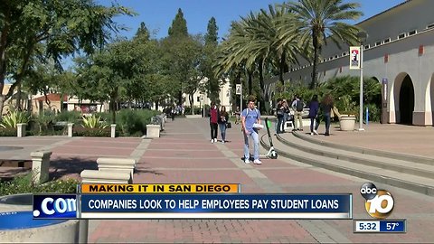 Making It in San Diego: Companies look to help employees pay student loans