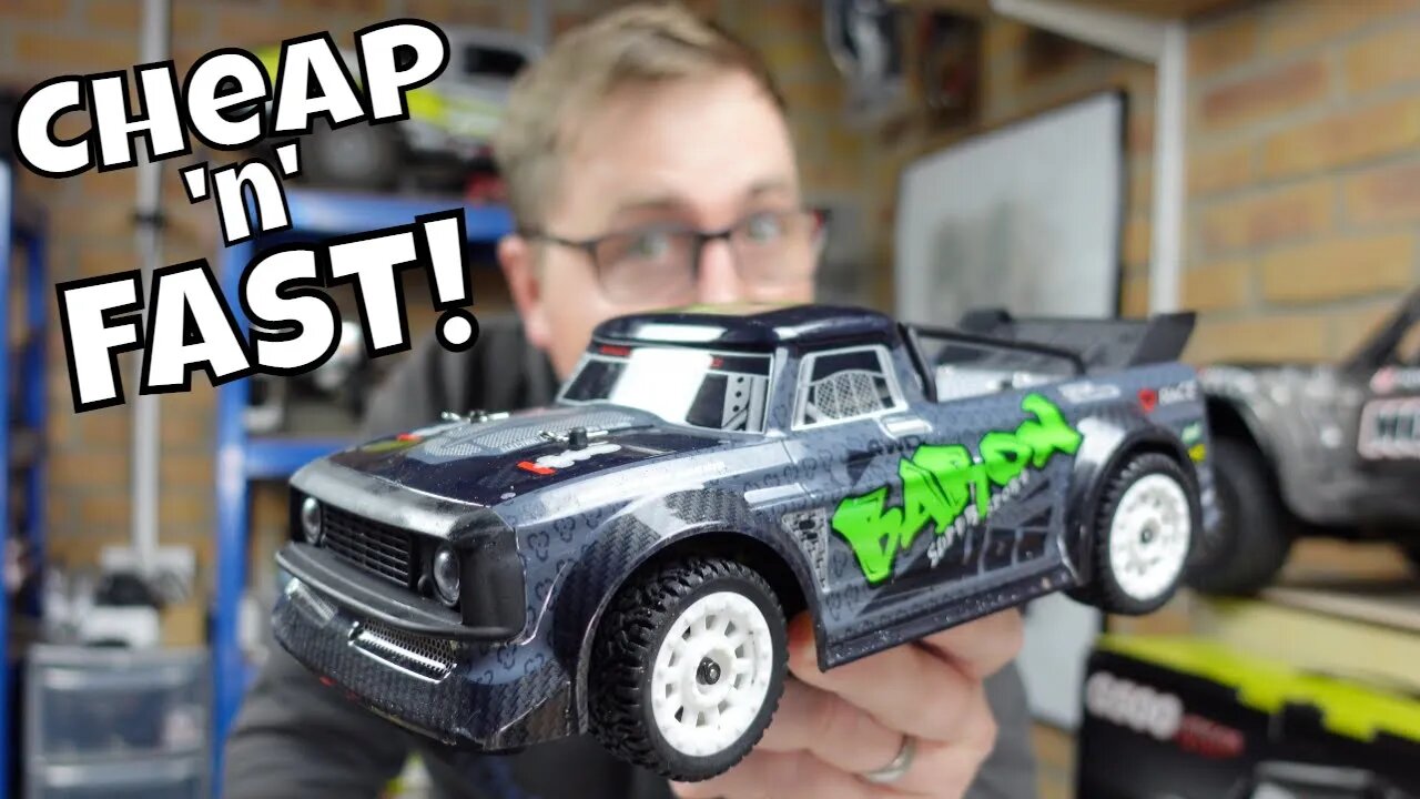 FAST Brushless RC Drift Car! 1/16 Mini Hoonitruck 'Lookalike'. SG 1604