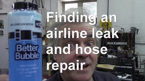 Finding an airline leak and hose repair