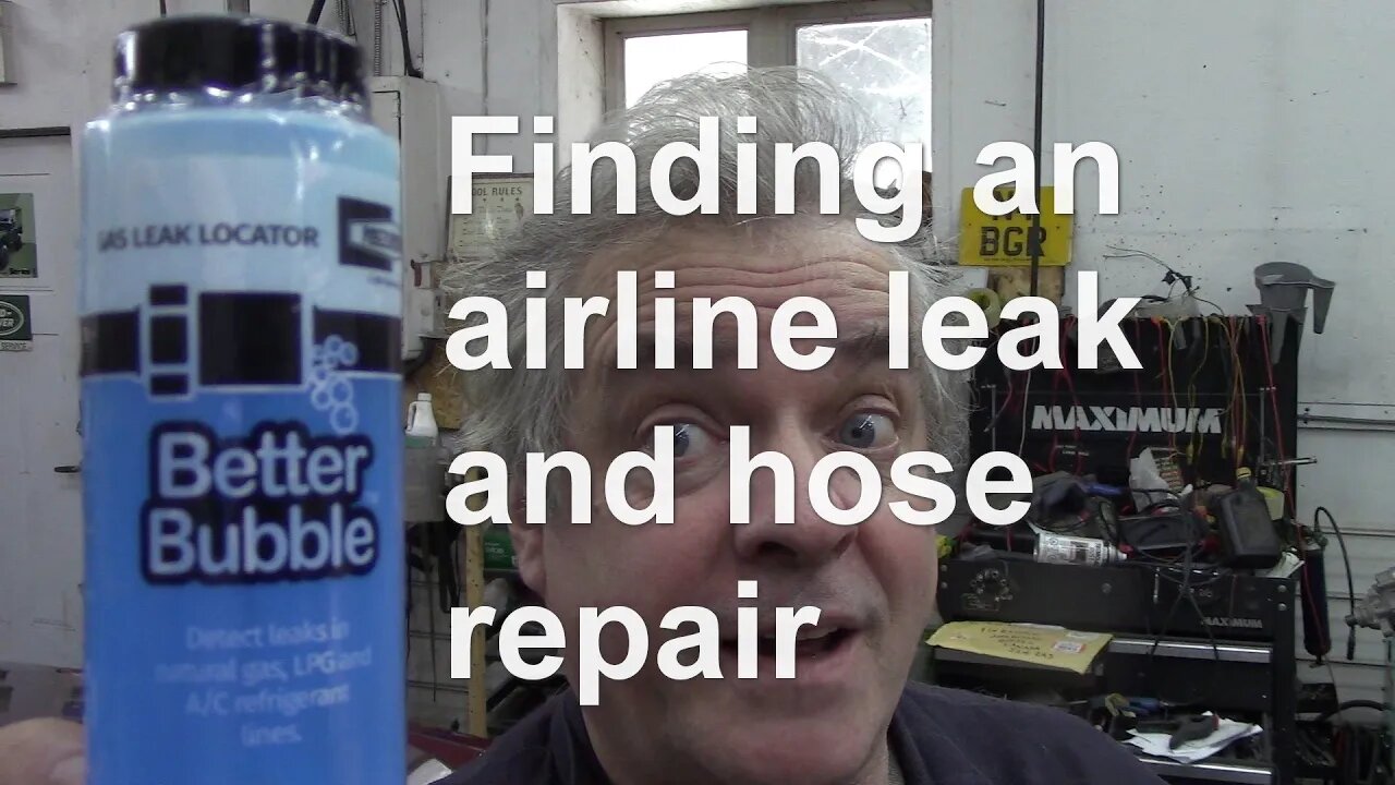 Finding an airline leak and hose repair