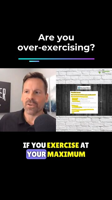 Can you be chronically inflammed from too much exercise and not enough recovery?