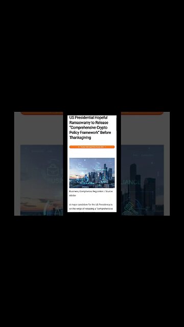 Crypto Policy Framework | Comprehensive Crypto Policy Framework Release Before Thanksgiving |