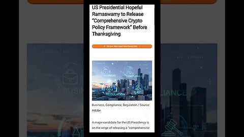 Crypto Policy Framework | Comprehensive Crypto Policy Framework Release Before Thanksgiving |