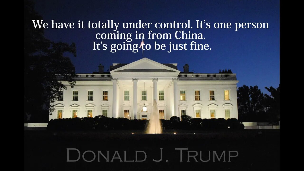 Donald Trump Quotes - We have it totally under control...