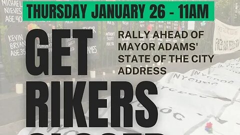 #closerikersnow @FreedomAgendaNY @NYCAIC Queens Theatre 1/26 #stateofthecity #SOTC2023 @