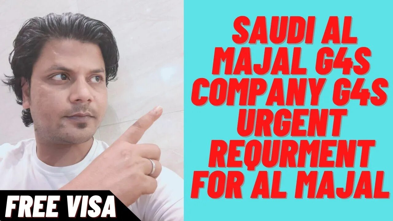 Urgent Requrment For Al Majal G4S Company in Saudi Arabia | Saudi Job vacancy, Salary 49000