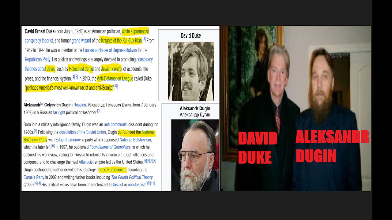 David Duke Desperately Shilling Soviets