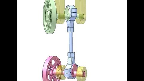 3301 Spatial 4 bar linkage mechanism 1