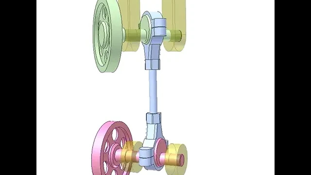 3301 Spatial 4 bar linkage mechanism 1