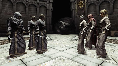 Skyrim NPC Battle - Stormcloak Mages Vs. Pyromancers