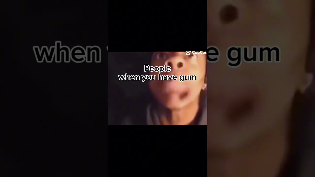 When you have gum at school 💀😂🤣💀