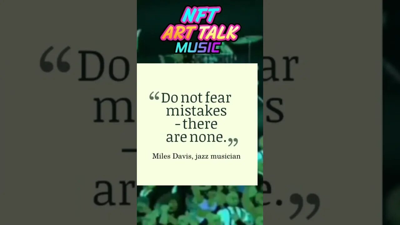 🎶🤯”Do Not Fear Mistakes, There are none” Miles Davis animation #music #quotes #inspiration
