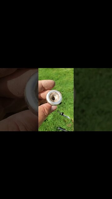 trumpet dropping #relics #buttons #coins #confederate #metaldetecting #civilwar #silver #trending