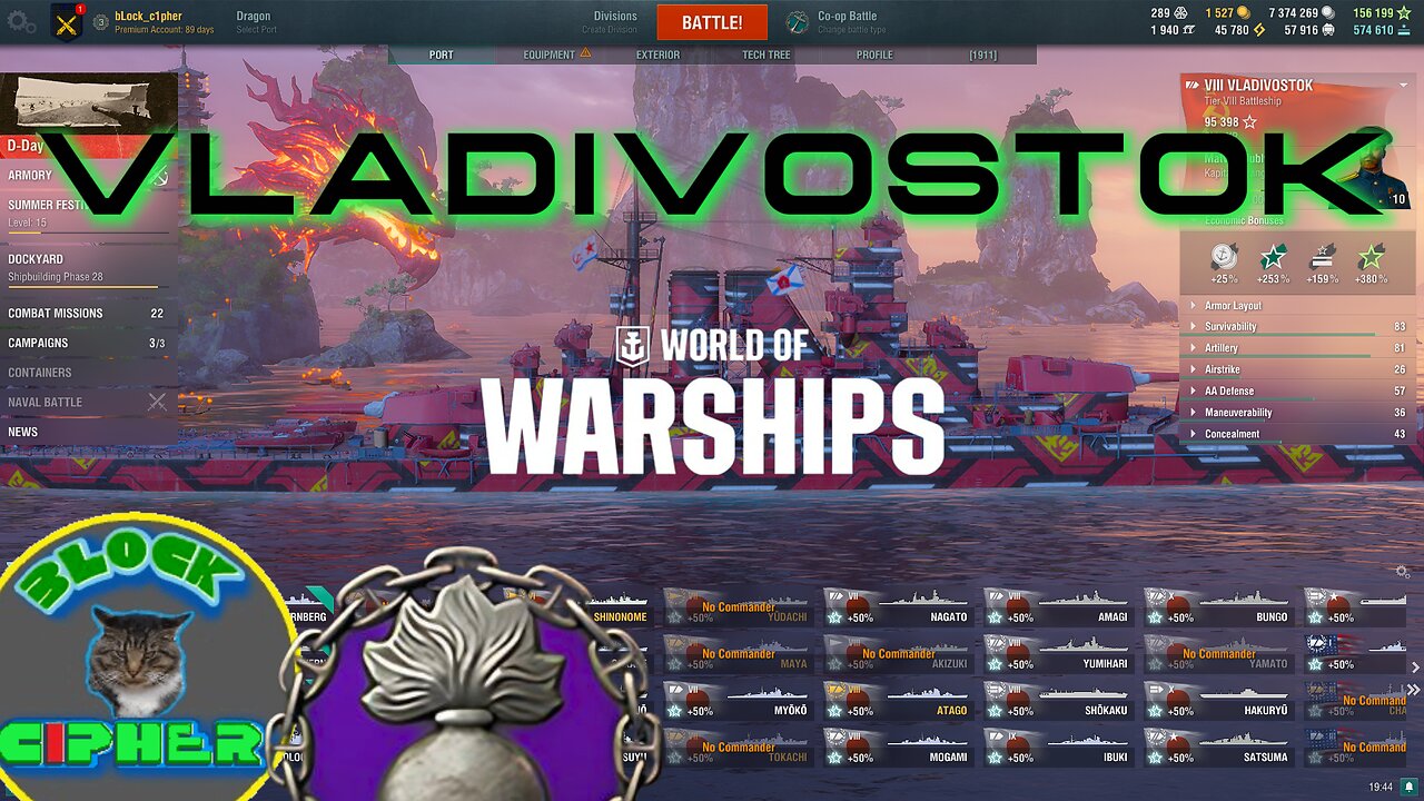 T8 BB Vladivostok in WoWS | Brawls