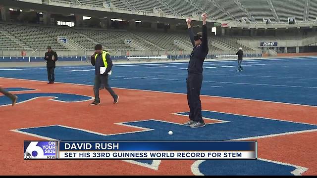 Boise man sets record in honor of STEM