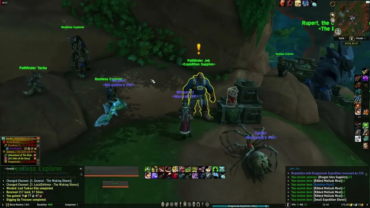 World of Warcraft Dragonflight Digging Up Treasure