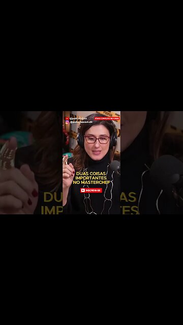 DUAS COISAS IMPORTANTES NO MASTERCHEF #shorts #paolacarosella #masterchef #cozinha #cozinheira