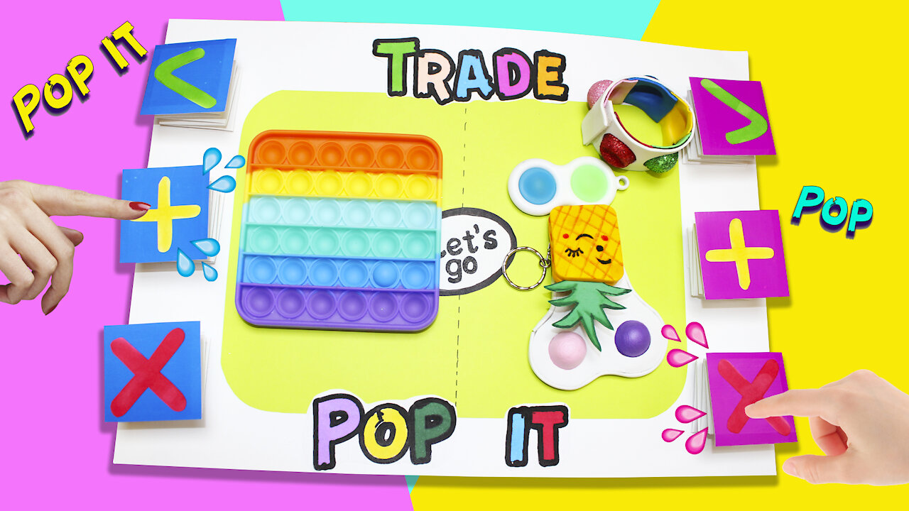 How to make a fidget trade game/ DIY Trade pop it / Fidget Trading