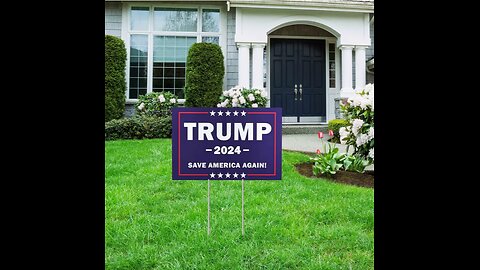 US Stand for America with the Trump 2024 Yard Signs! US