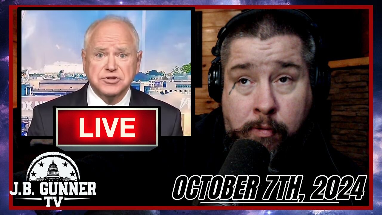 🛑 Tim Walz Thinks that YOU Do NOT Care About His Lies! | Monday, October 7, 2024 | J.B. Gunner TV🛑