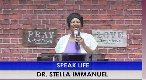 SPEAK LIFE. DR STELLA IMMANUEL. BILINGUAL: ENGLISH & SPANISH.