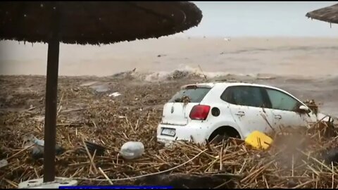 One dead two people missing in flash floods on the Greek island of Crete, situation out of control