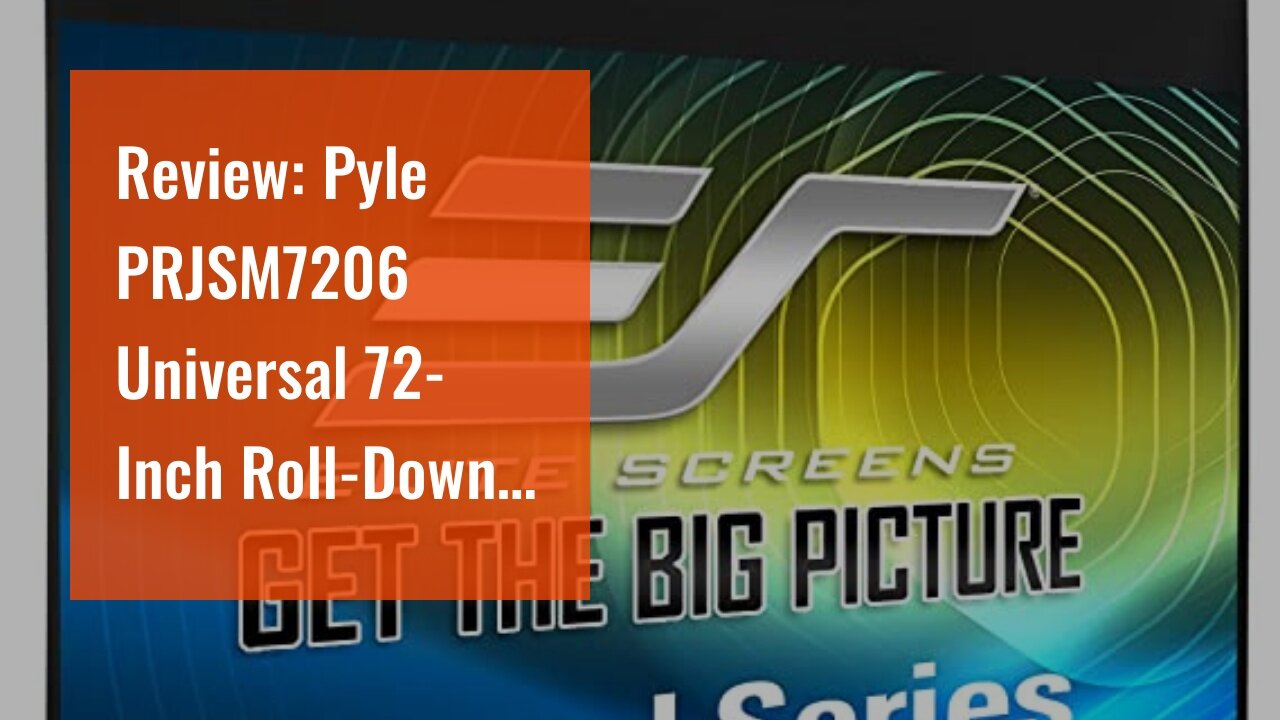 Review: Pyle PRJSM7206 Universal 72-Inch Roll-Down Pull-Down Manual Projection Screen (42.5" x...