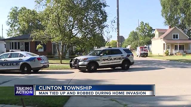 75-year-old Clinton Township man tied up, robbed at gunpoint in home