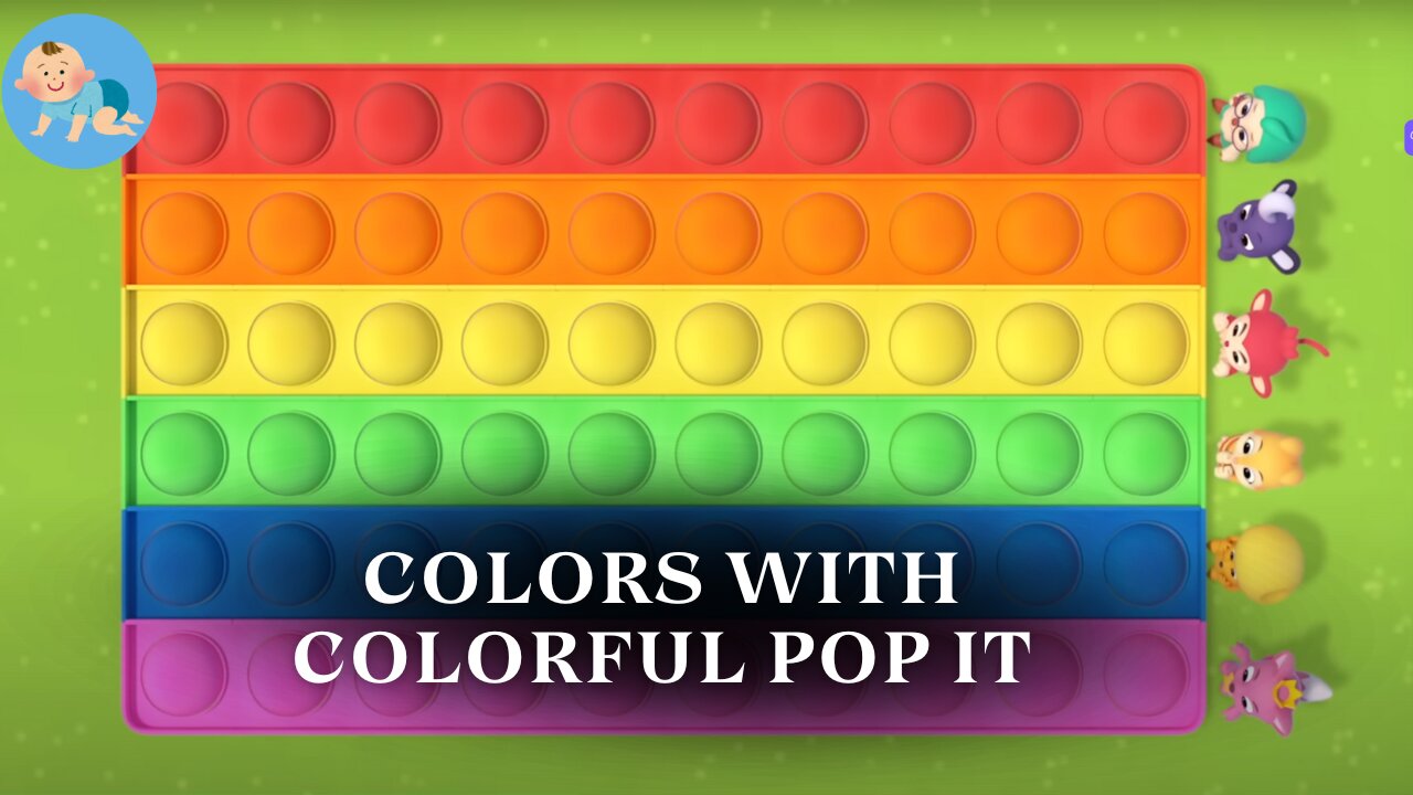 Colors with Colorful Pop It | Fun Sensory Learning for Kids