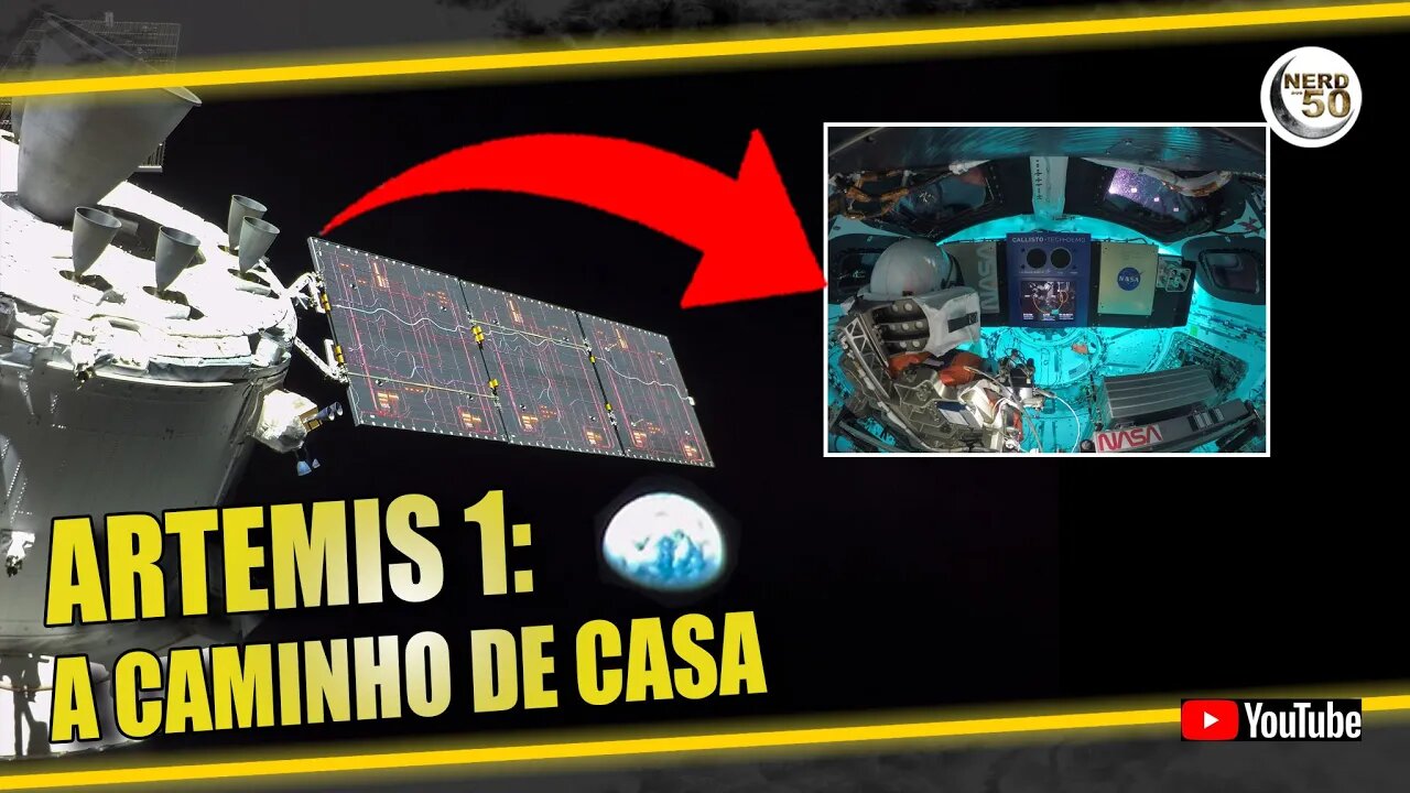 ARTEMIS 1 SE PREPARA PARA VOLTAR PRA CASA