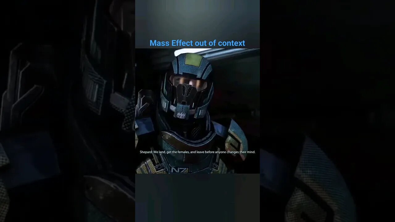 Shepherd gets the females #masseffect #based #shorts #gaming #meme #funny #clips #outofcontext