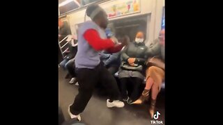 This Insane New York City Subway Rider Is Setting Up The Next Daniel Penny Moment