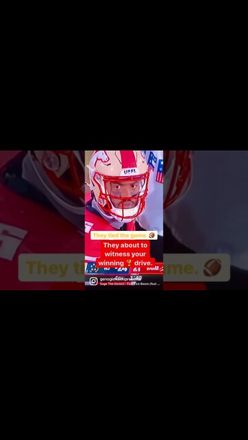 USFL Birmingham‘s come back week 1.￼