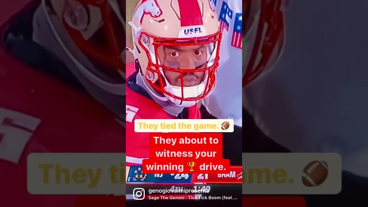 USFL Birmingham‘s come back week 1.
