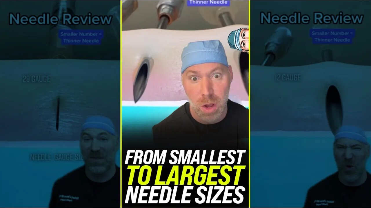 Smallest Needle to Largest Needle 😱 #shorts