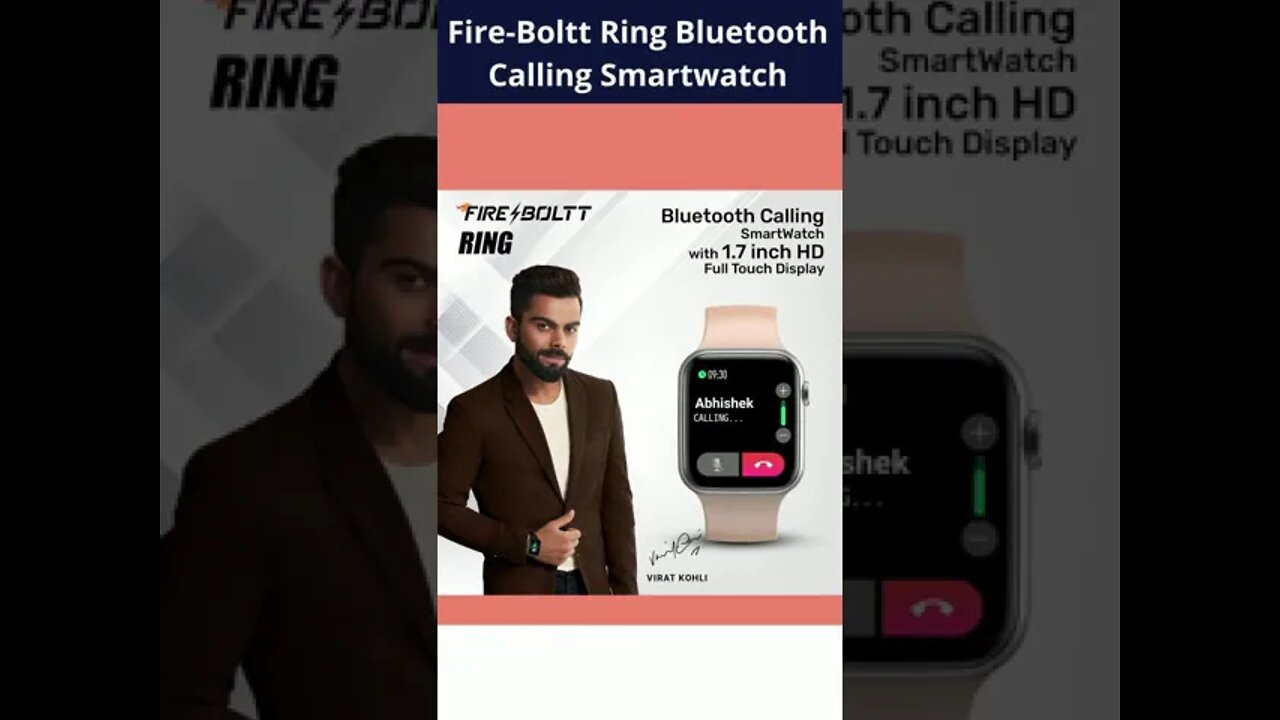 ire-Boltt Ring Bluetooth Calling Smartwatch ||
