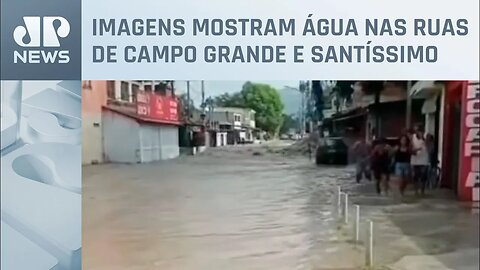 Rompimento de adutora deixa casas e lojas inundadas na Zona Oeste do Rio