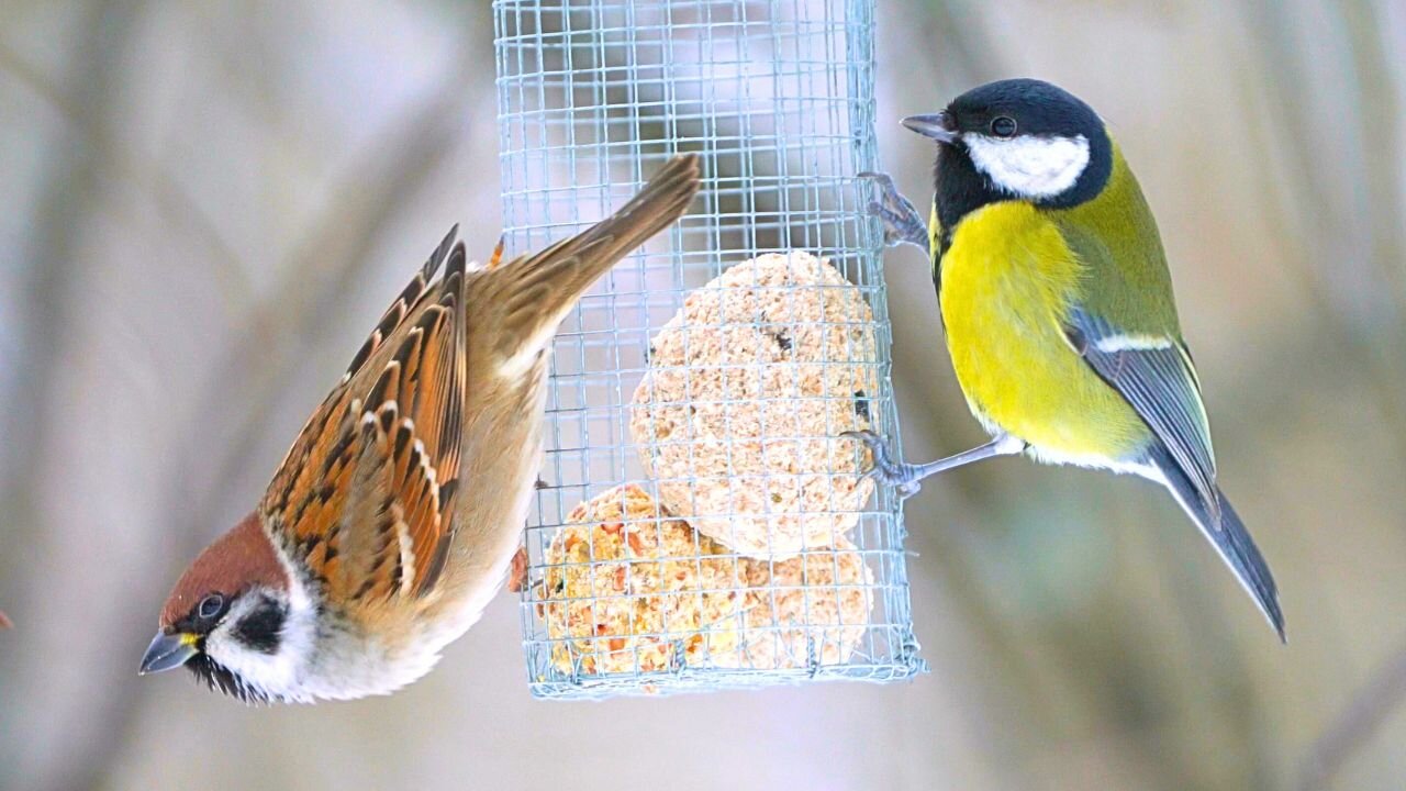 Cage Match: Tree Sparrows vs Great Tits