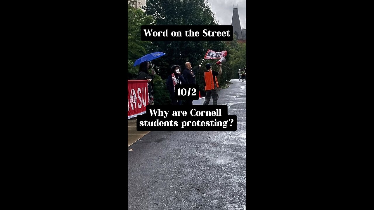 Why are Cornell students protesting? - Word on the Street