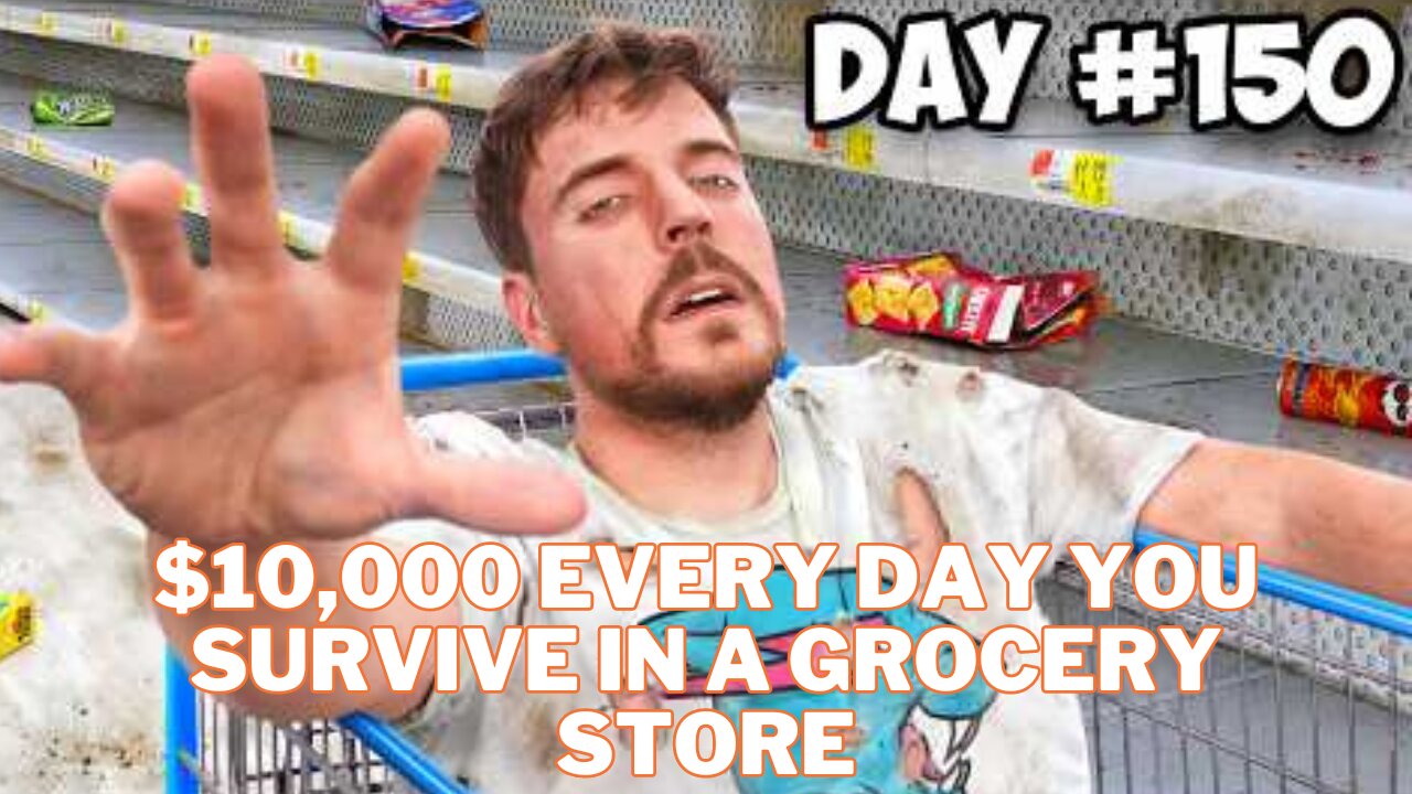 $10,000 Every Day You Survive In A Grocery Store