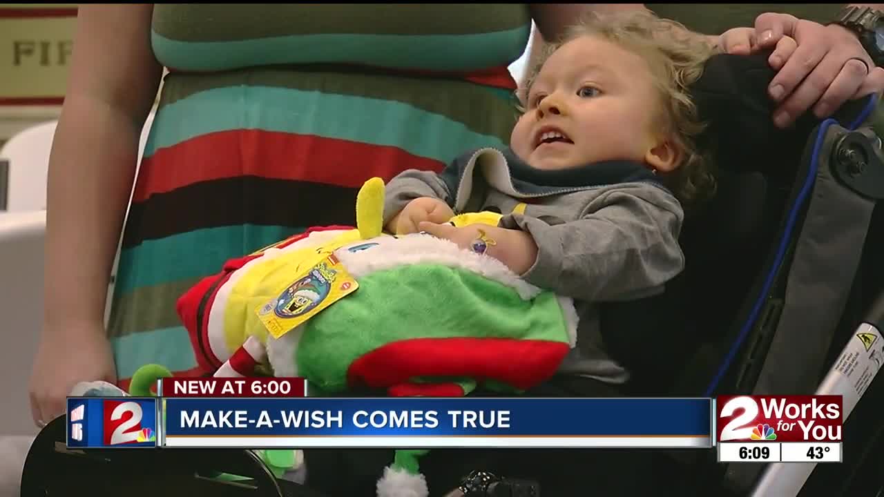 Make-A-Wish grants dream trip to son of Tulsa firefighter