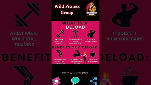 🔥What is a deload🔥#shorts🔥#wildfitnessgroup🔥19 December 2022🔥