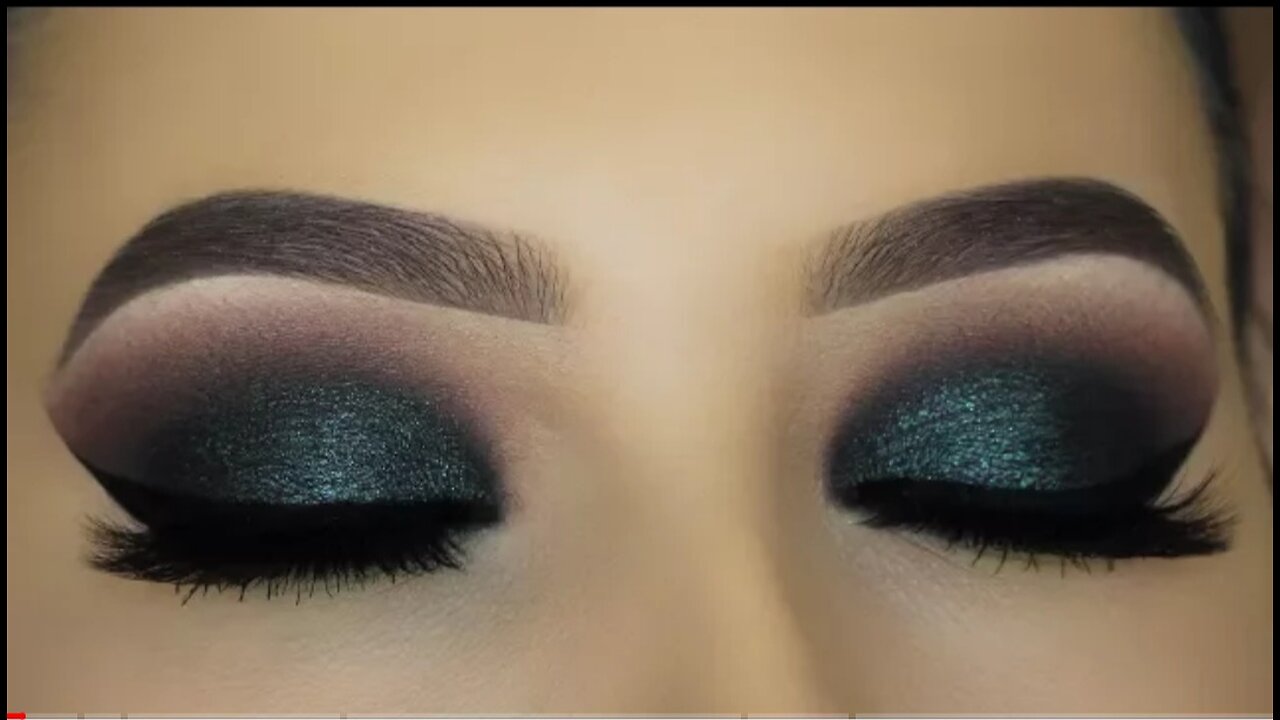 Flawless green smoky eyes makeup tutorial!