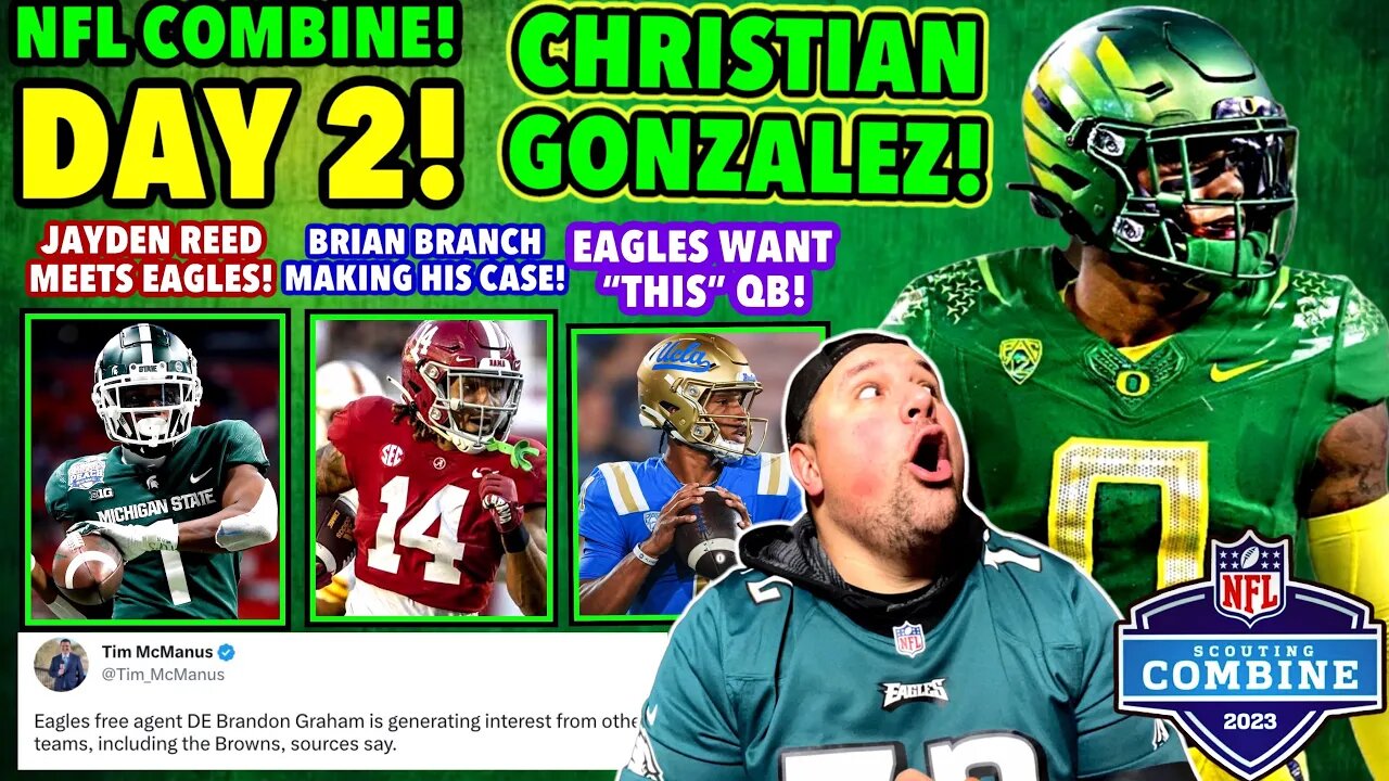 CHRISTIAN GONZALEZ! THE CORNER THE EAGLES NEED! JAYDEN REED! BRIAN BRANCH! EAGLES NEW QB ON RADAR!