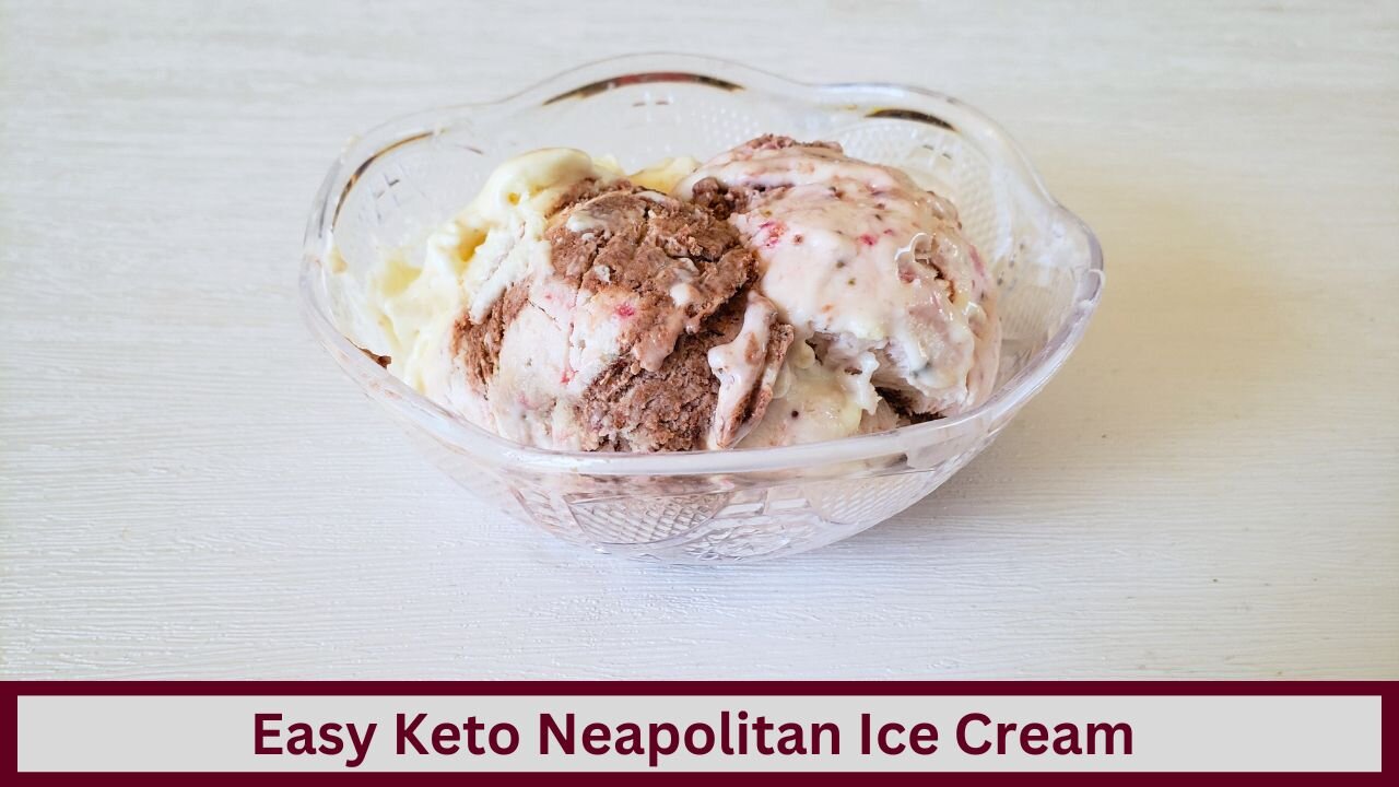 Easy Keto Neapolitan Ice Cream