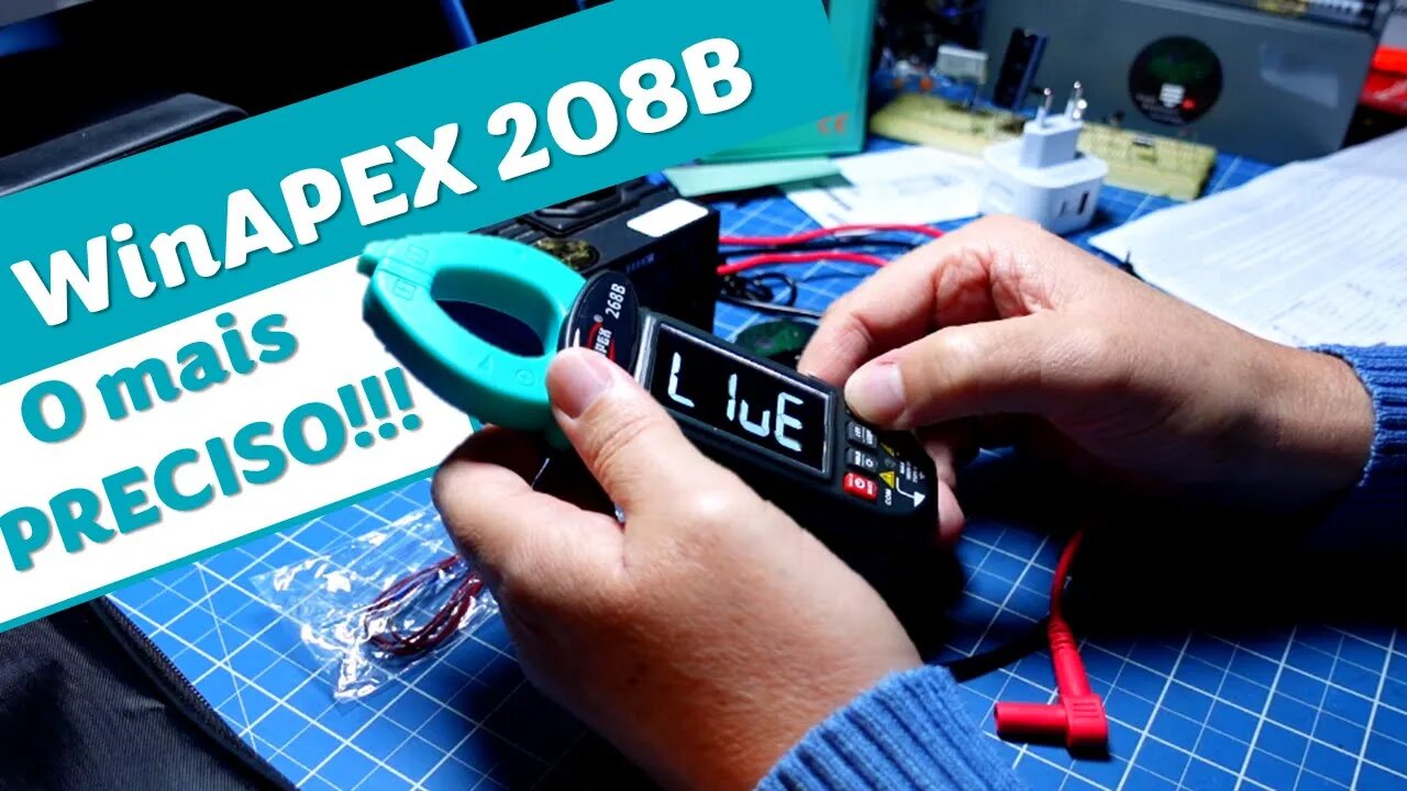 WinAPEX 268B - Alta precisão com uma tela gigante em uma mini garra Amperímetro - ADOREI!!!