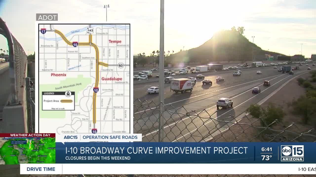 First phase of I-10 Broadway Curve Improvement Project begins this weekend