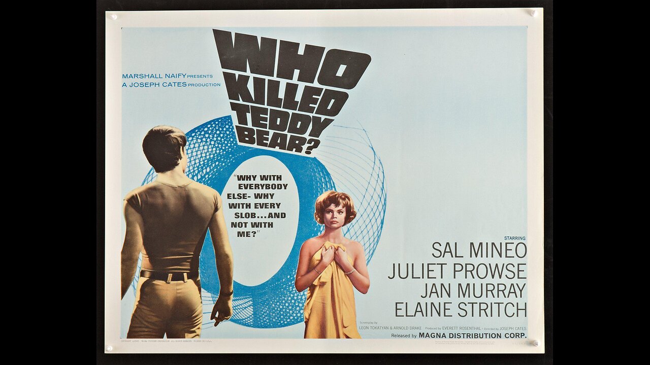 Who Killed Teddy Bear (1965) Gritty Film Noir - Sal Mineo, Juliet Prowse