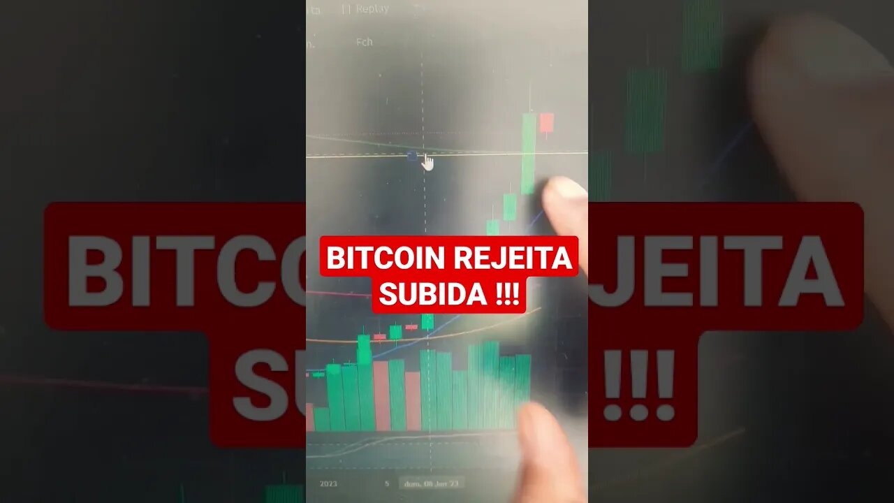 BTC REJEITA ALTA DIÁRIA E ETH MAIS FORTE WUE BITCOIN !!