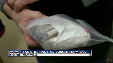 Fan holds on to free George Webb burger from 1987